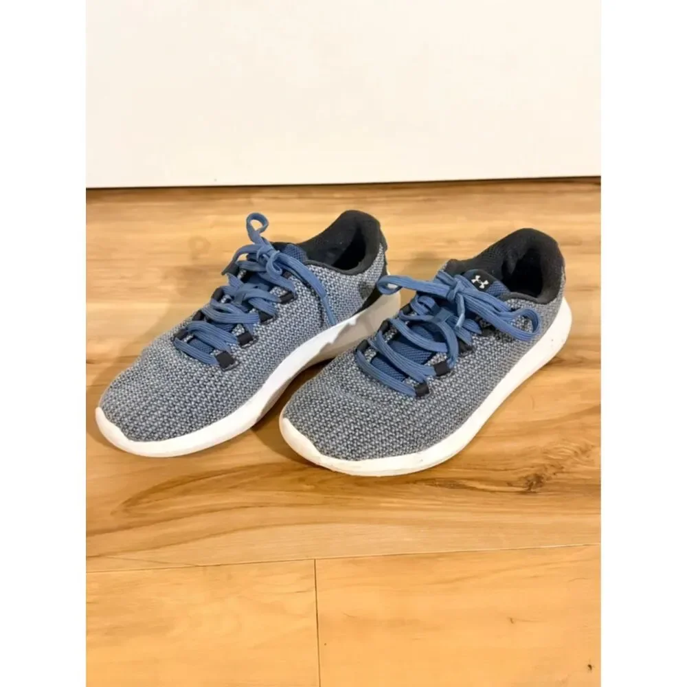Under Armour Ripple Gray Blue Athletic Sneakers Women’s Size 6